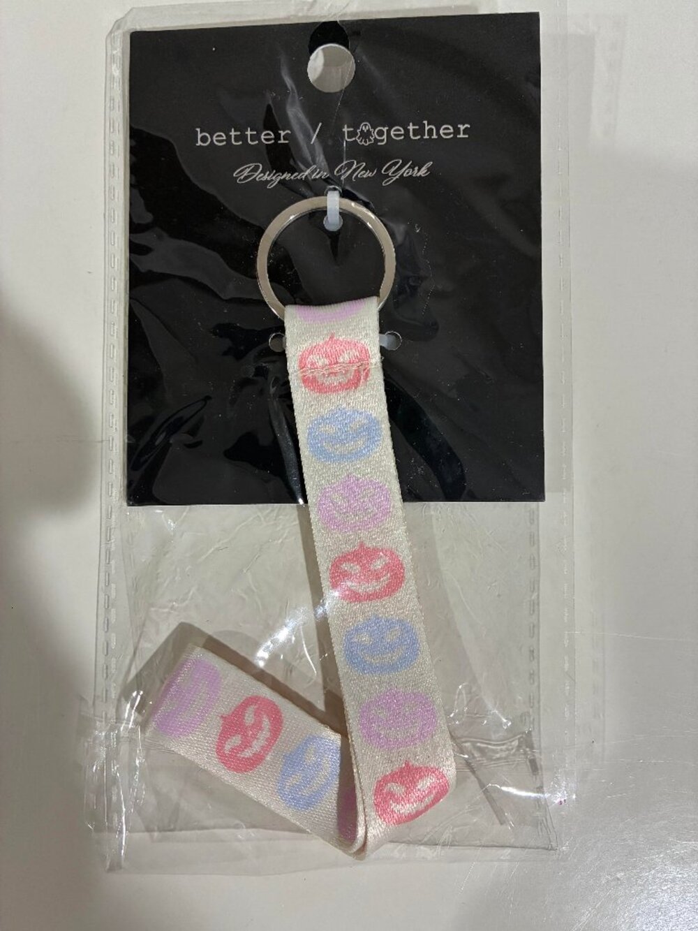 NWT Better Together wristlet keychain with a Halloween theme